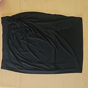 Torrid Midi Studio Knit Side Knot Skirt Black size 2
